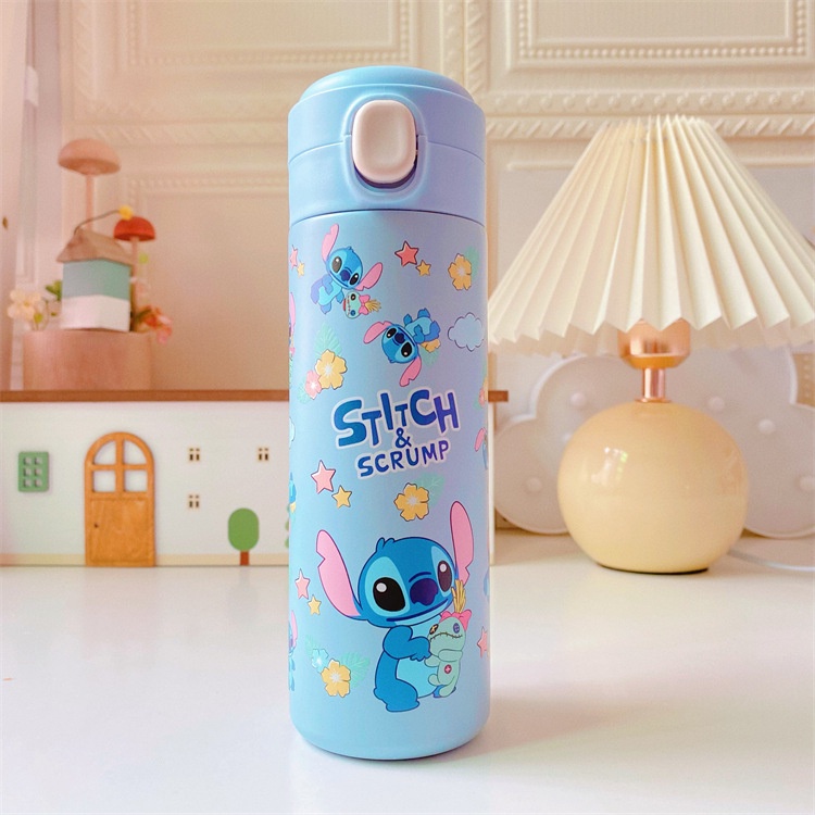 Cute Stitch Thermos Stainless Steel Water Bottle Vacuum Flask 420ml ...