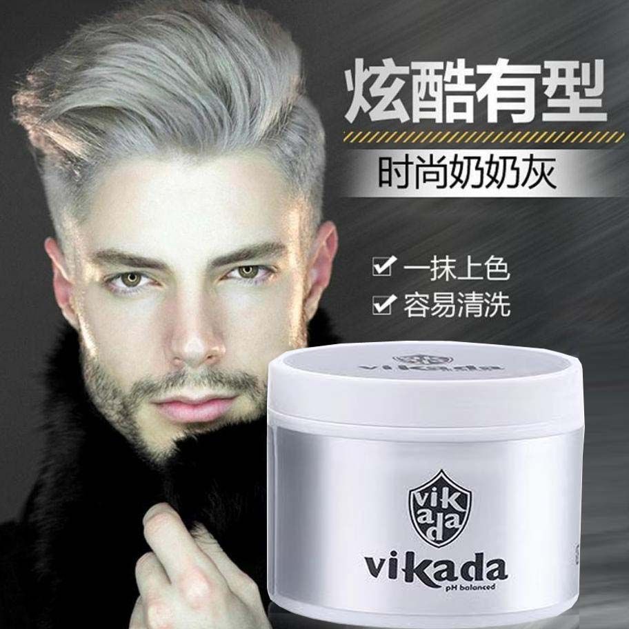 Granny Grey Hair Wax Hair Wax Hair Mud Men's White Stained, Colorful