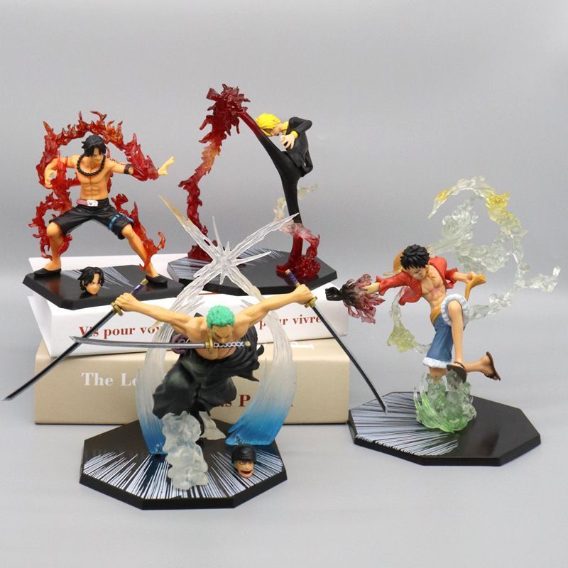 One Piece Fire Fist Luffy Ace Demon Slay Zoro Demon Wind Leg Sanji ...