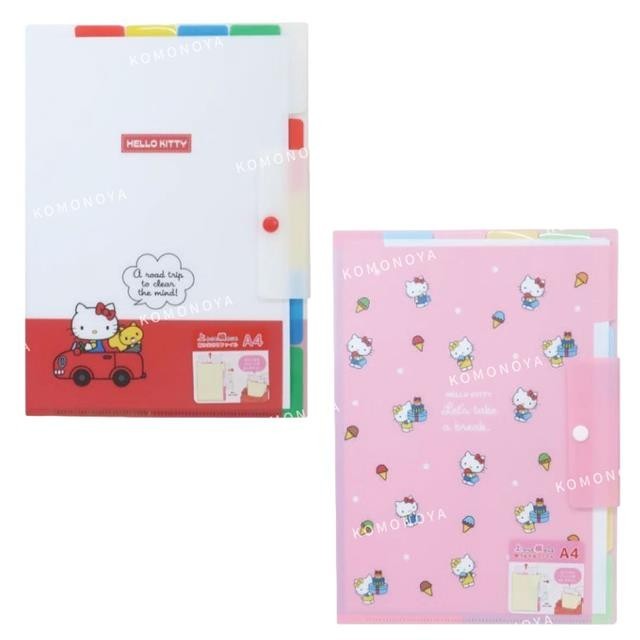 Small Auditorium Hello Kitty 50th Anniversary A4 Classification Folder ...