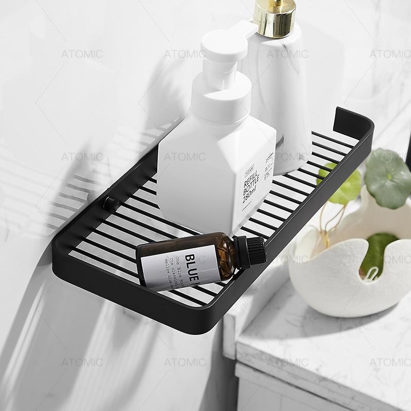Can Open Uniform Bathroom Space All Copper Shelf Square Double-Layer ...