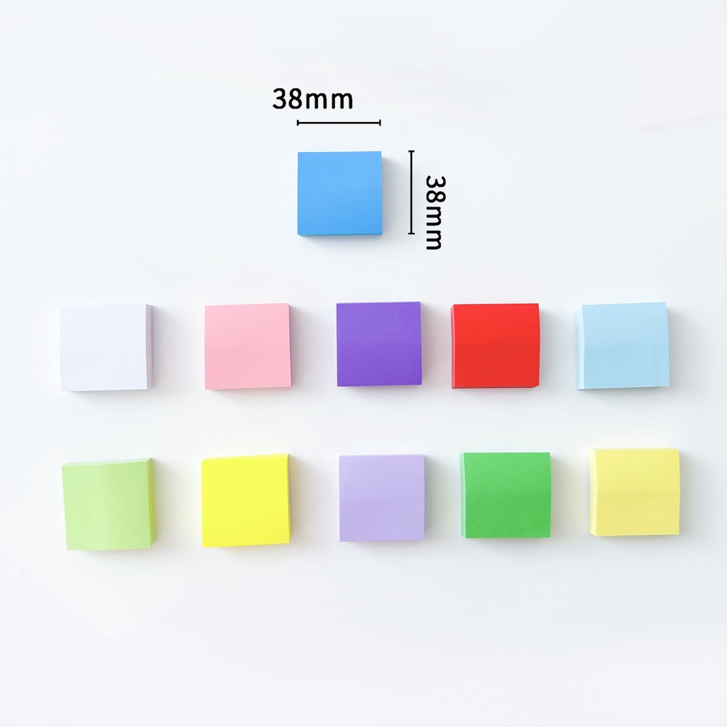 Ohaya 550 sheets Colorful Small Square Sticky Notes Strong Mini Note ...