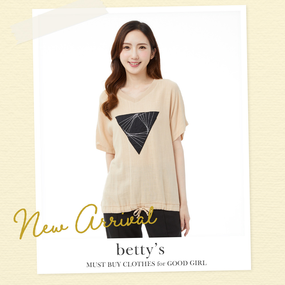 Betty's Betty's (31) Embroidered Embroidered Embroidered V-Neck Dropped ...