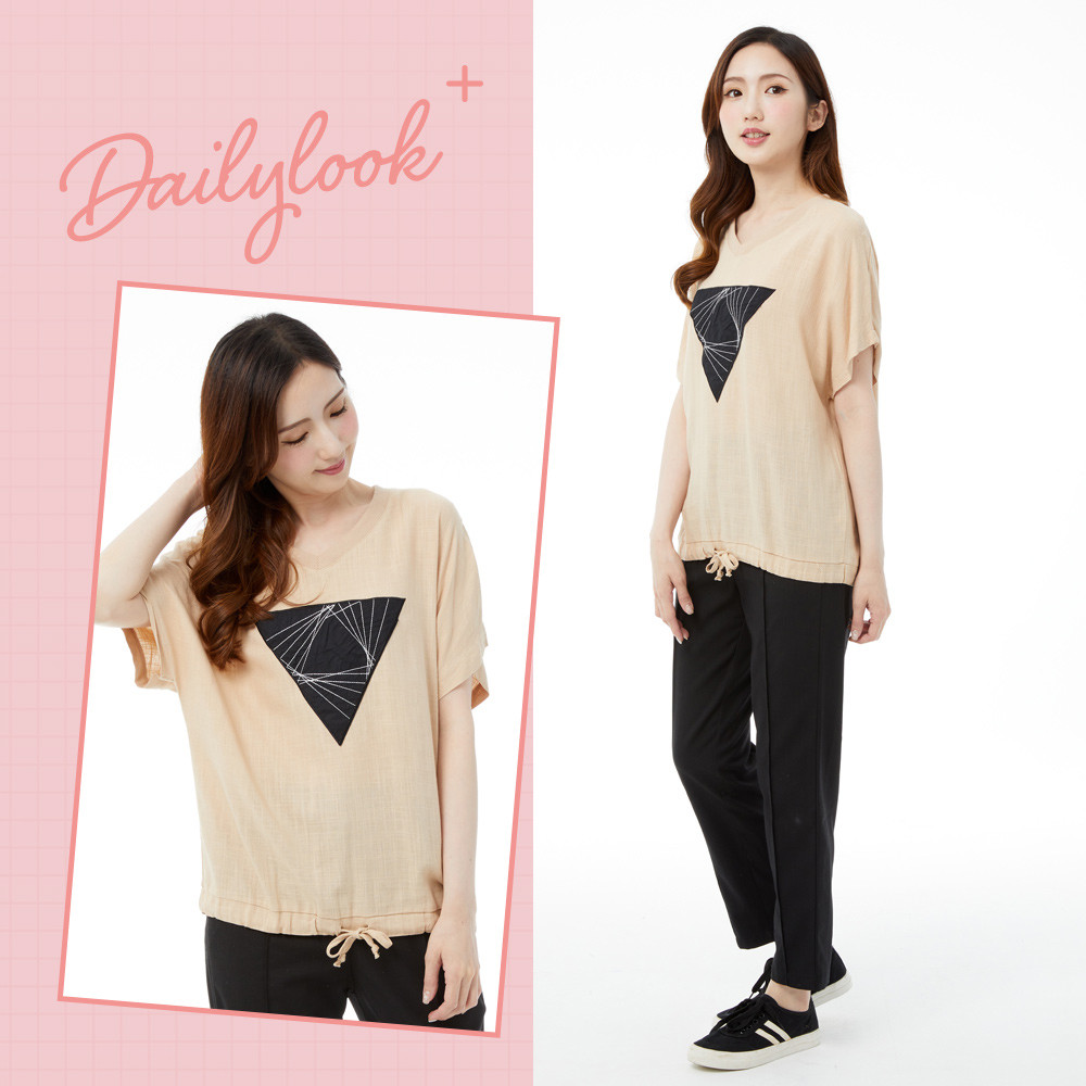 Betty's Betty's (31) Embroidered Embroidered Embroidered V-Neck Dropped ...