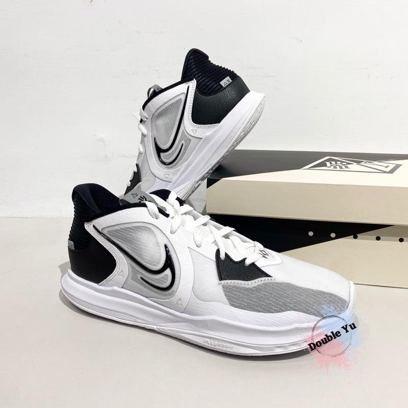 DY • NIKE KYRIE LOW 5 EP XDR White Black Basketball Shoes Panda Wear