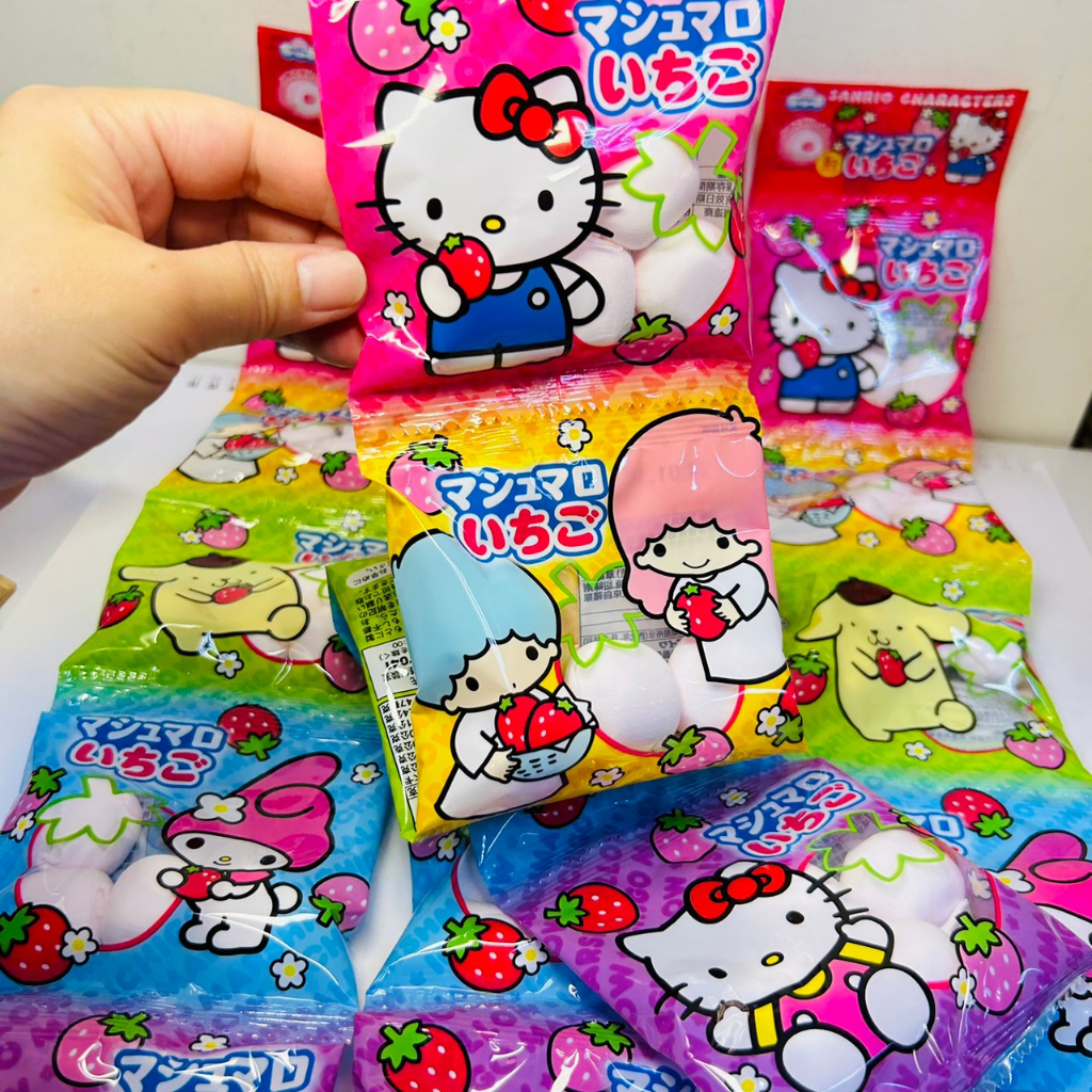 Japan Eiwa Sanrio 5 Strawberry Marshmallows (12gX5 Packs) Japanese