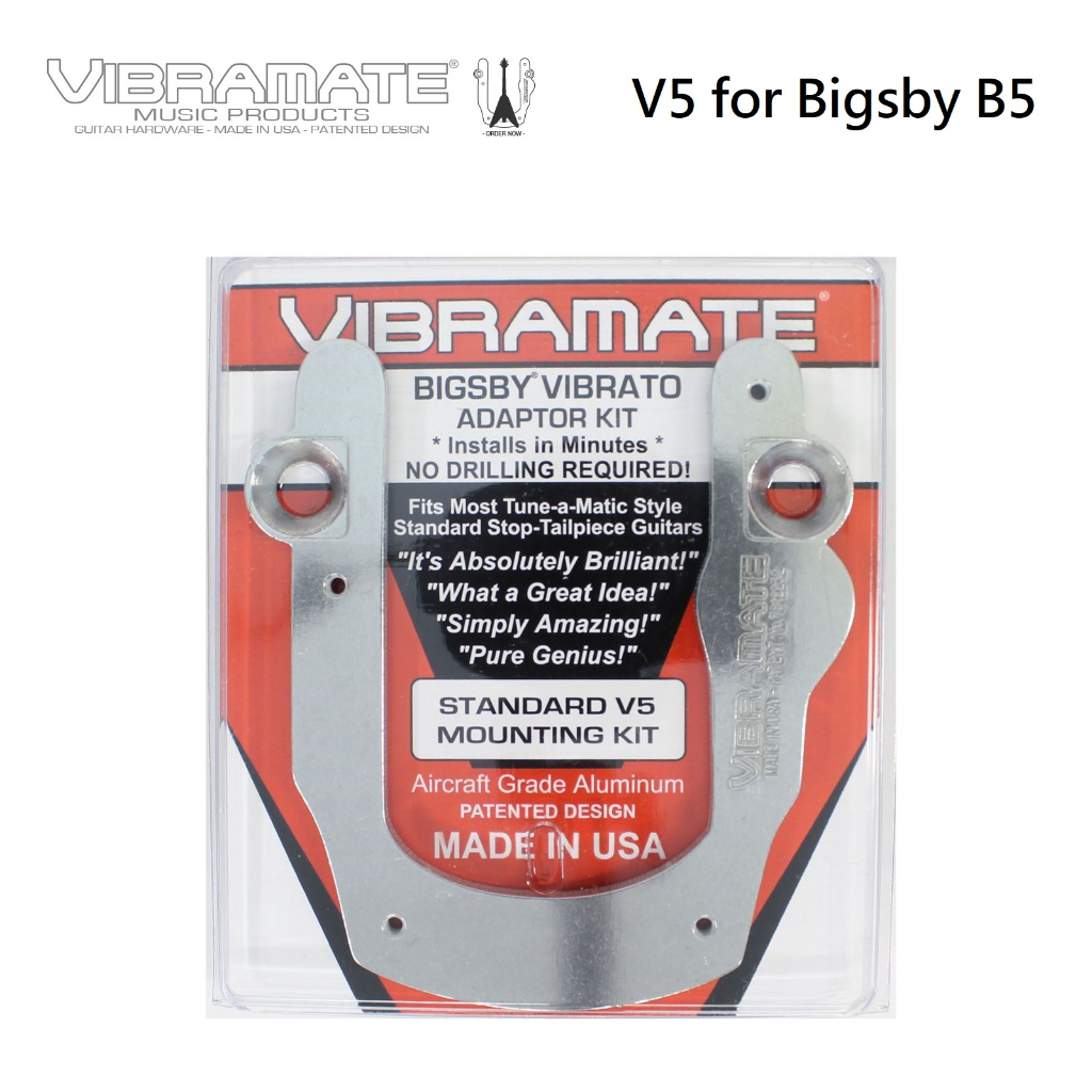 VIBRAMATE Bigsby B7 B5 No Drilling Patented Adapter Base Plate Kit ...