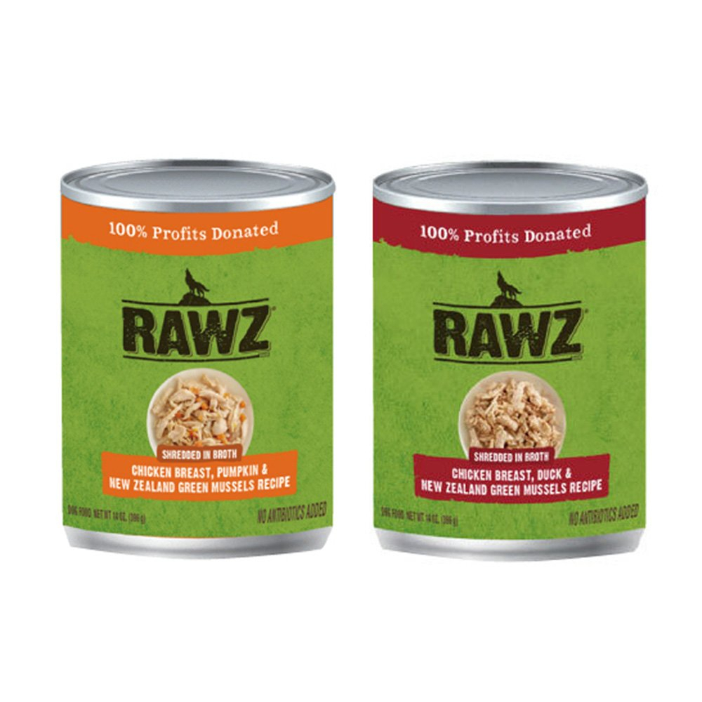 RAWZ Naz Glueless Staple Food Canned Dog Can 396g Chicken Breast+Duck