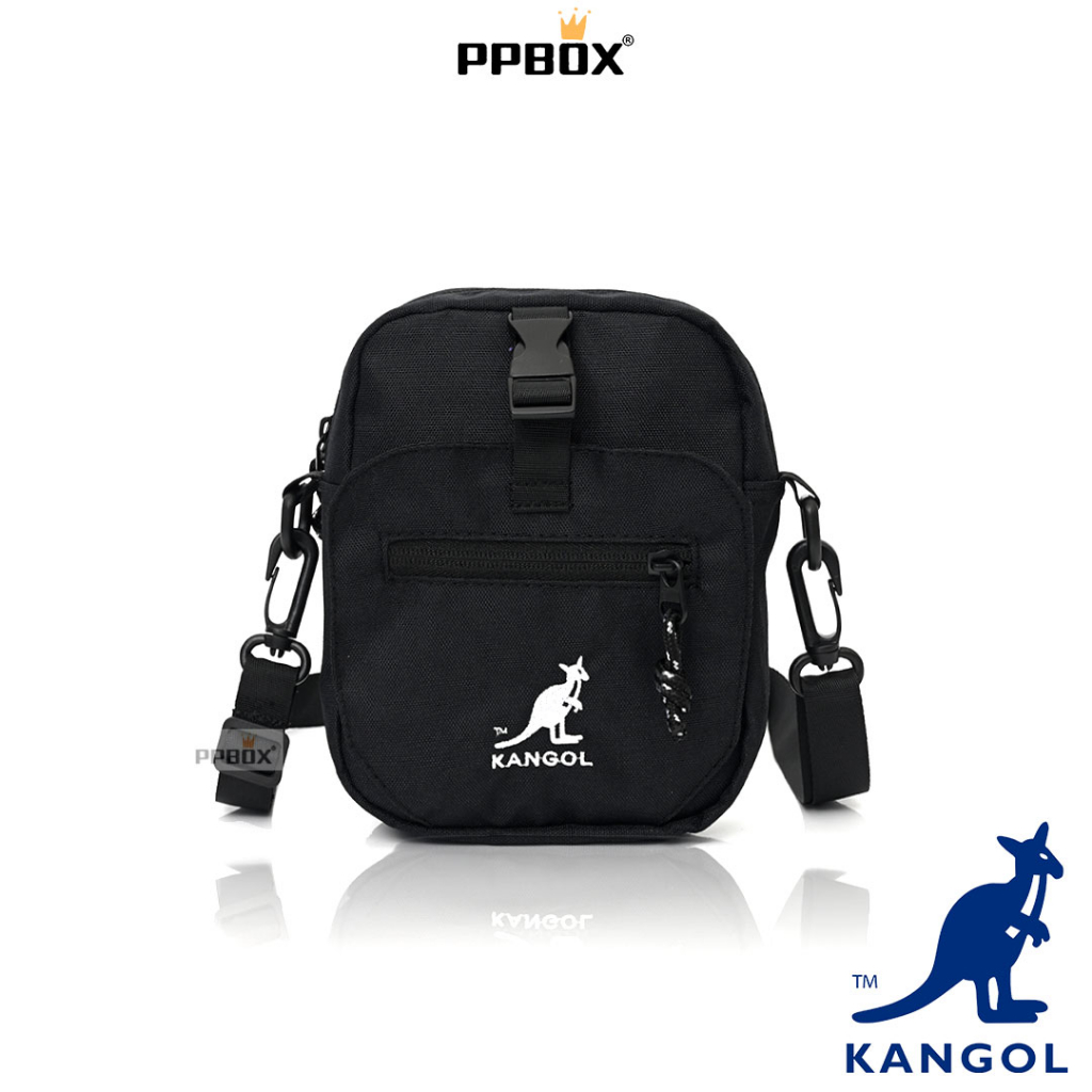 KANGOL Embroidered LOGO Portable Pouch Asteroid [60553028] Fashion Bags