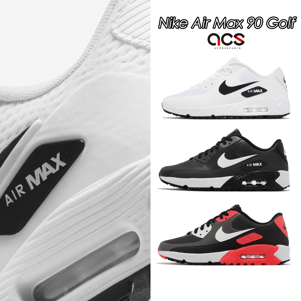 Nike Casual Shoes Air Max 90 Golf Multicolor Optional High Ball Cushion Men Women Sports ACS