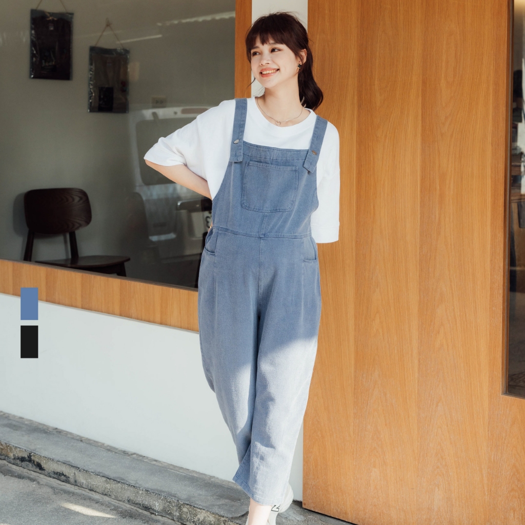 Mamamia Maternity Wear Denim Cotton Washed Color Brushed Suspenders ...