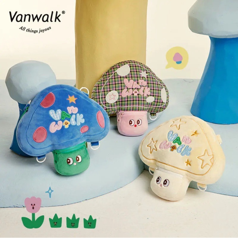 【VANWALK】Mushroom small mushroom original backpack Vanwalk Taiwan Official.small Garden Series < Funny Mushroom