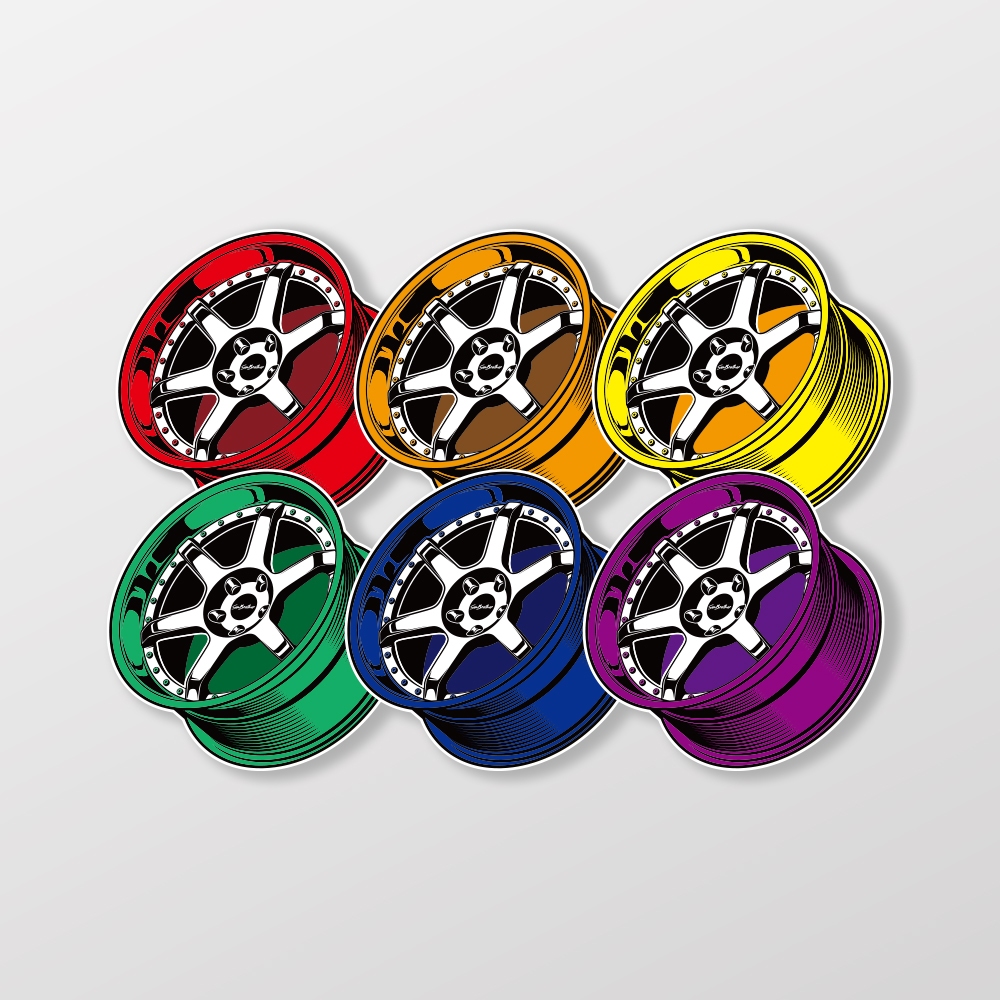 Racing Wheel Frame/Car Sticker, Soft Magnetic SunBrother Sun Brothers ...