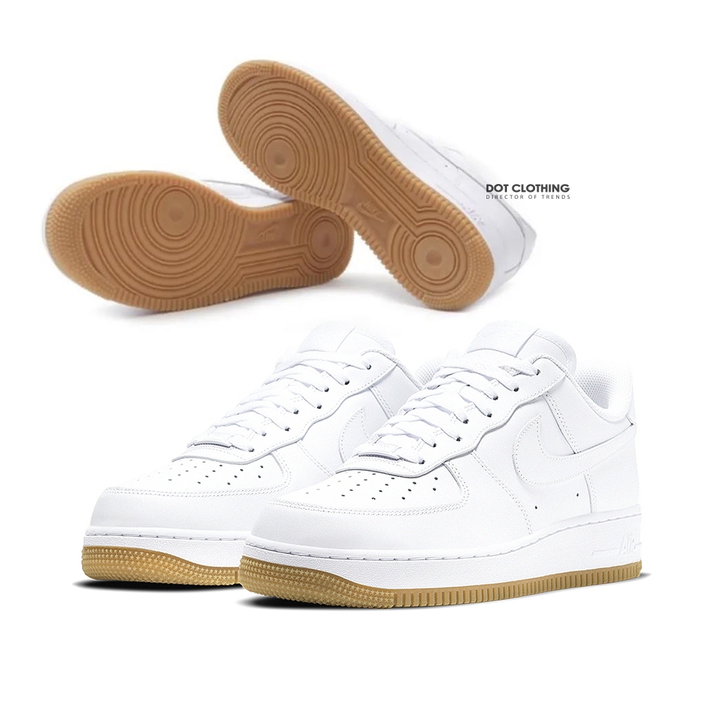 Air force one white gum sole hotsell