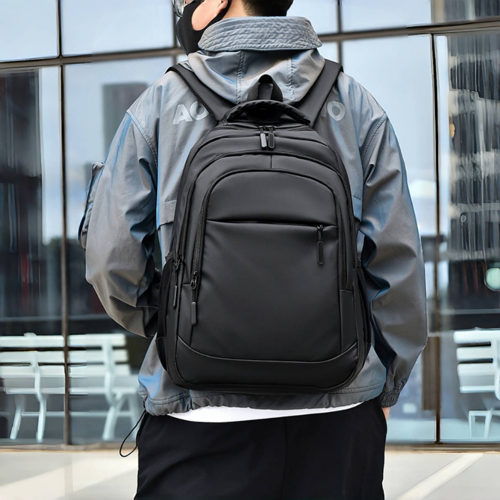 Simple Multi-Layer Decompression Backpack/15.6 Inch Laptop Backpack ...