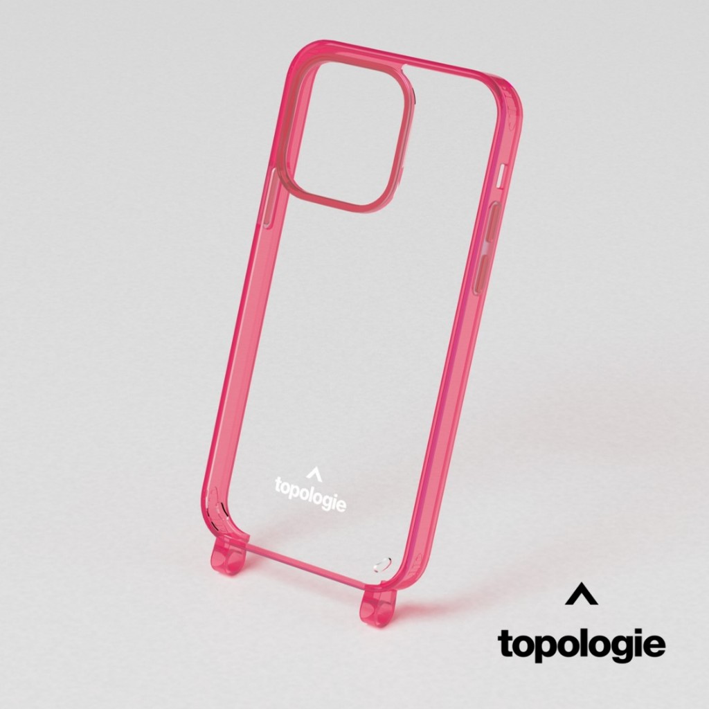 Topologie Verdon Phone Case Transparent Color Fluorescent Pink Only Include Case