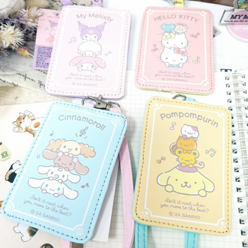 hello kitty Id Holder Identification Card Big Ear Dog Kuromi Buckle ...