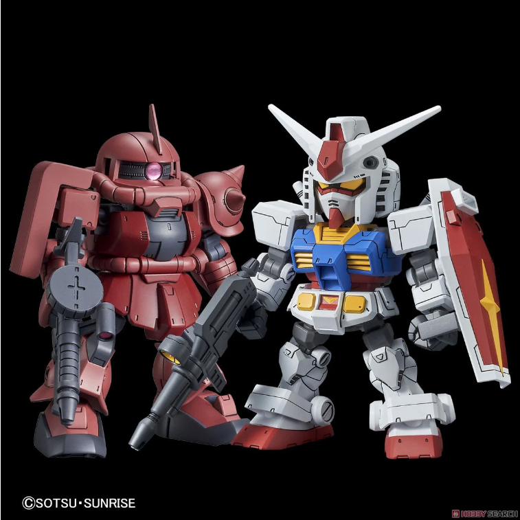 BANDAI SD Gundam Ss RX-78-2 & Char Dedicated Sark II SET (This Product ...