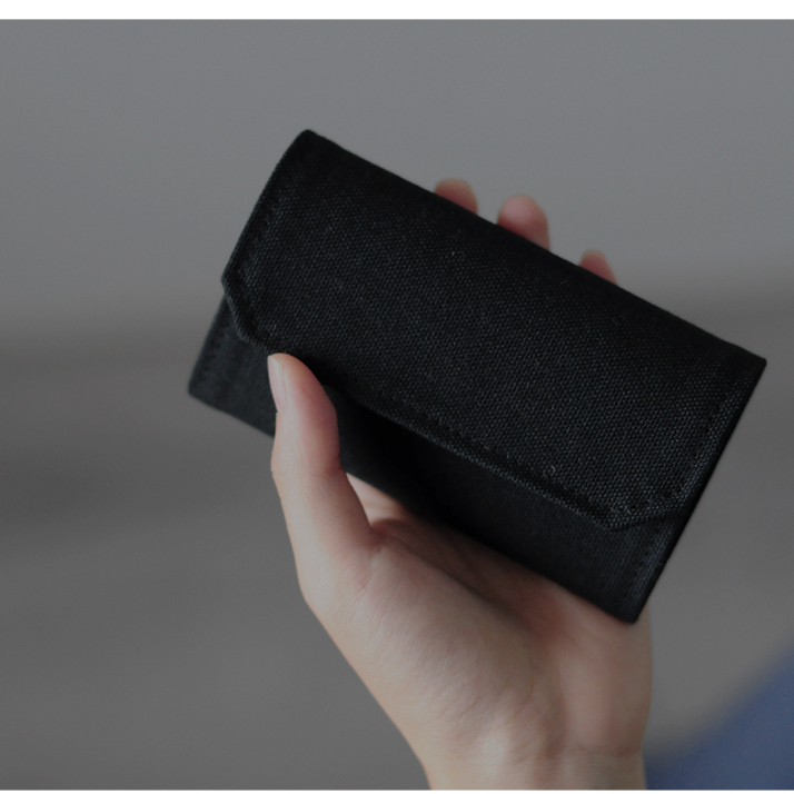 Extremely Black Inner Outer All Black Canvas Washable Paper Unisex Coin ...