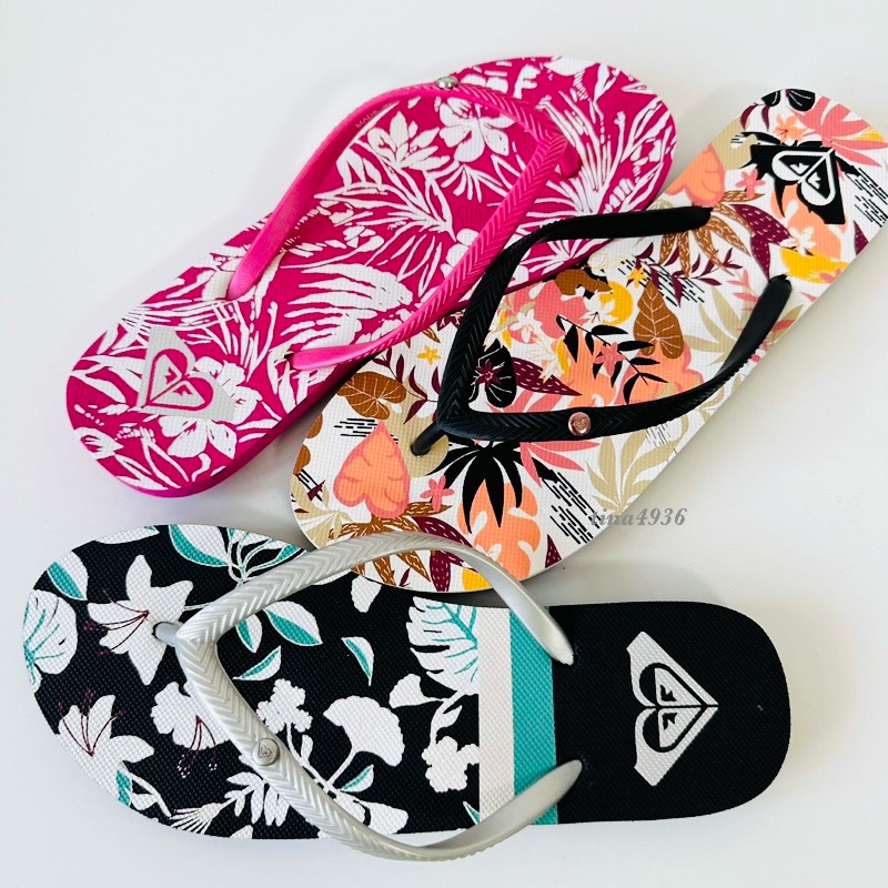 R ROXY Australian Slippers Girls Beach (BERMUDA PRINT Flip-Flops ...