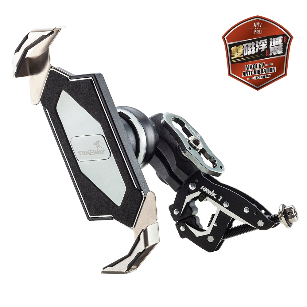 Black Falcon Z Mobile Phone Holder Clamp Type Sports Clip Rearview ...
