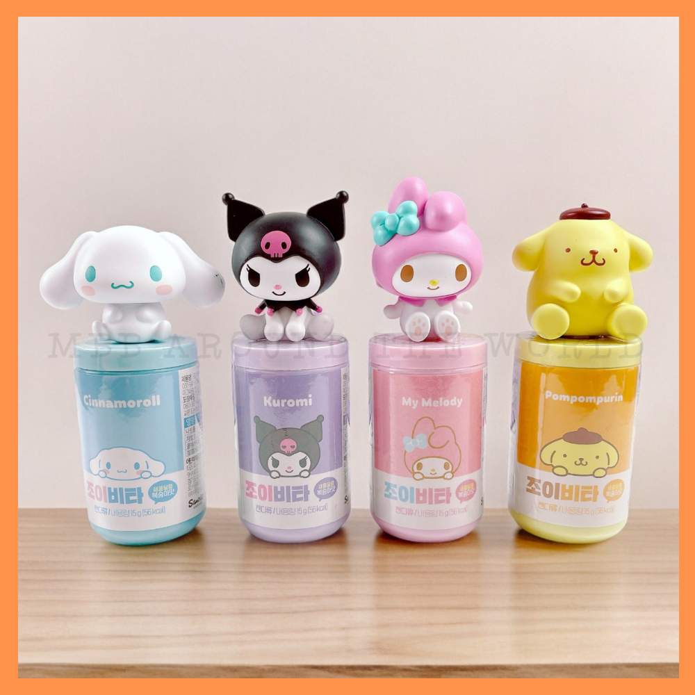 Korea Sanrio Doll Vitamin C Candy Kuromi Melody BigEared Dog Pudding