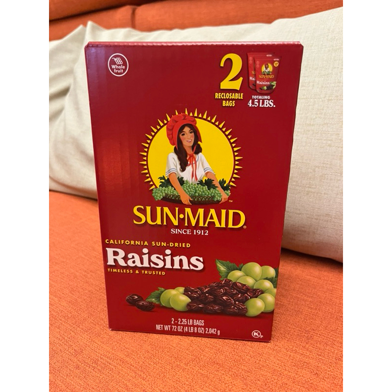 SUN MAID California Raisins One Box 2 Pieces Total 2042g | Shopee Singapore