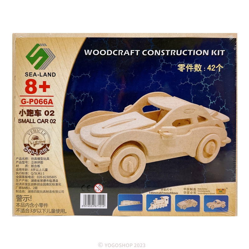 DIY Wooden Puzzle Car Model/One Set Quadruple 3D Three-Dimensional