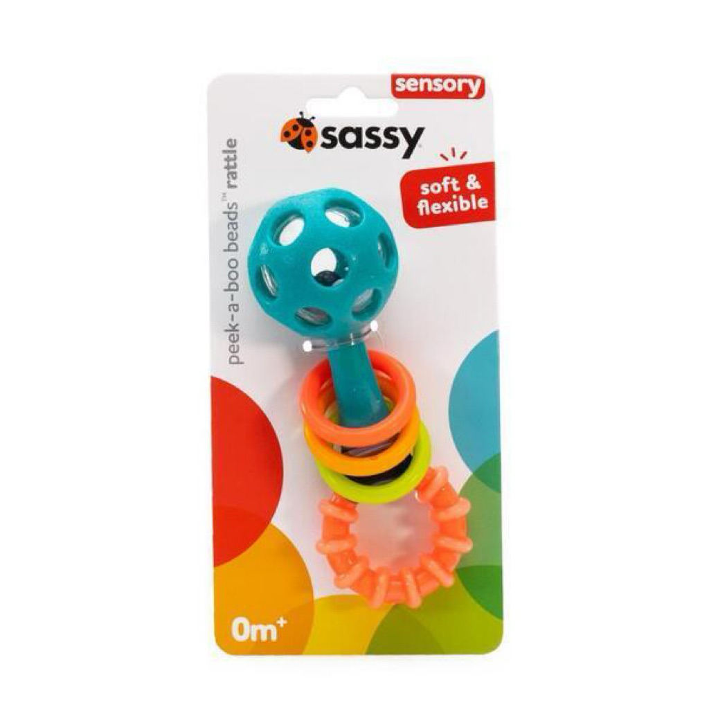 American Sassy Peekaboo Hand Rattle/Tooth Fixer (3 Months Over ...