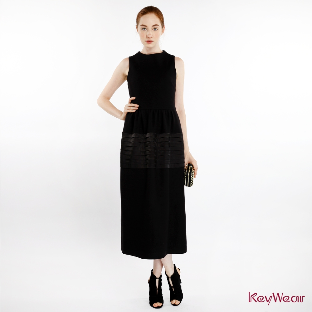 [KeyWear KeyWear Famous Product] Textured Wool Sleeveless Narrow Waist ...