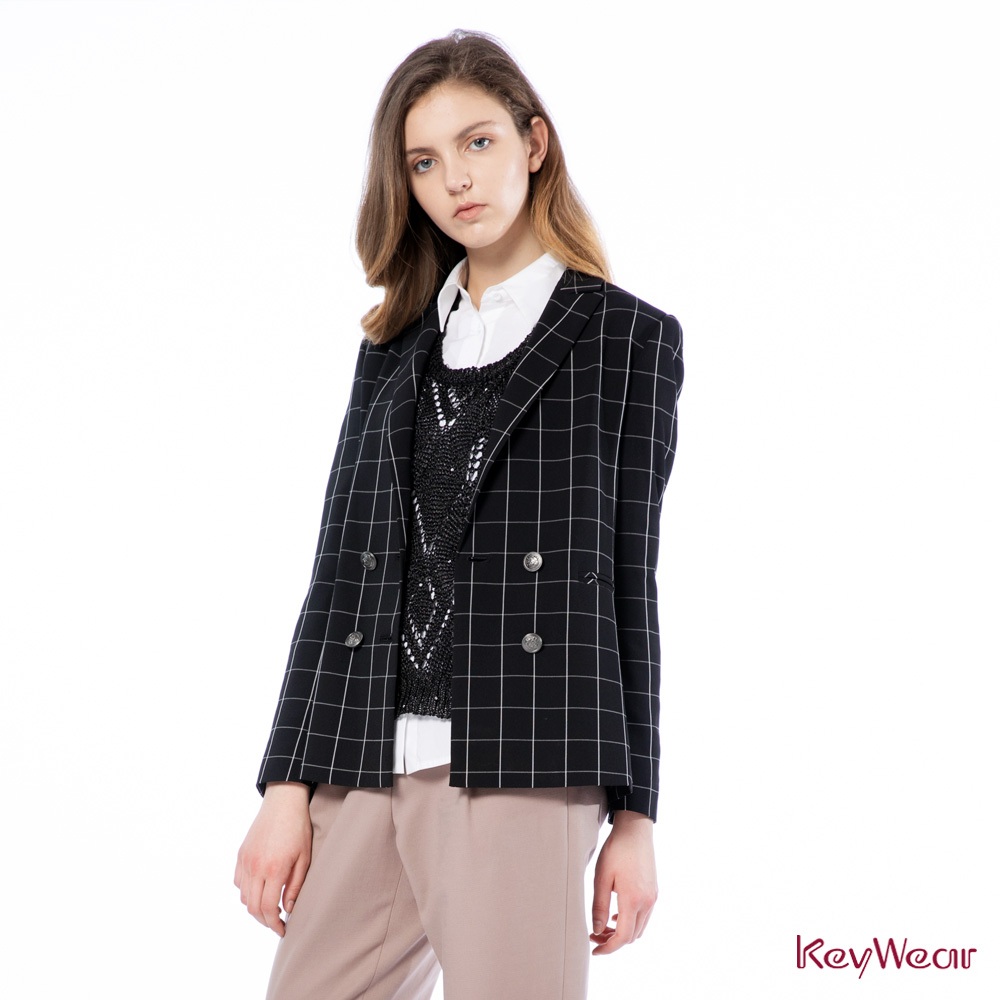 [KeyWear KeyWear Famous Product] Three-Dimensional Checked Retro Style ...