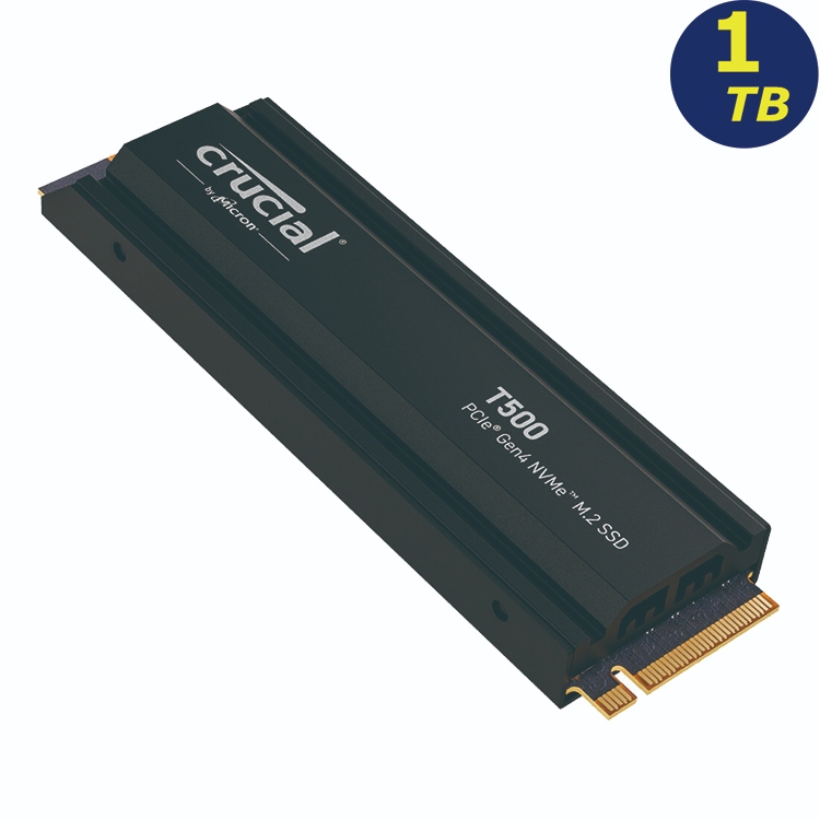 Crucial T500 1TB Heatsink Nvme PCIE 4 SSD CT1000T500SSD5 Micron Solid