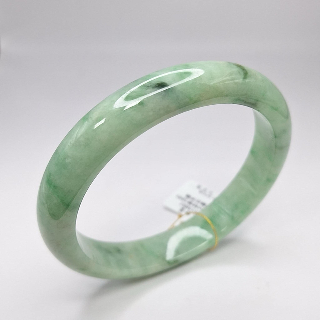 Natural Jadeite Burmese Ice Moisturizing Floating Flower Bracelet Inner ...