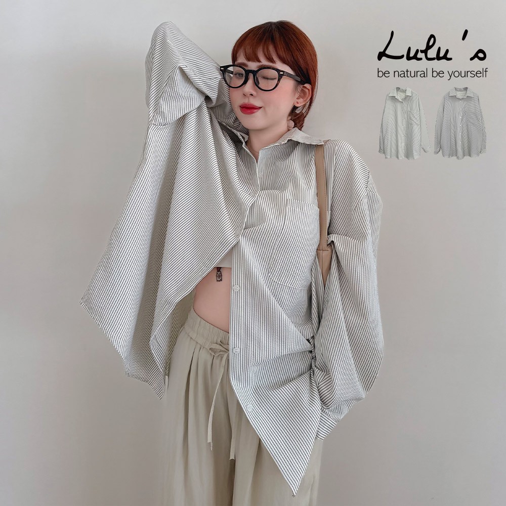 LULUS/Seersucker Fine Straight Grain Shirt 2 Colors [A01250185] 250402 ...