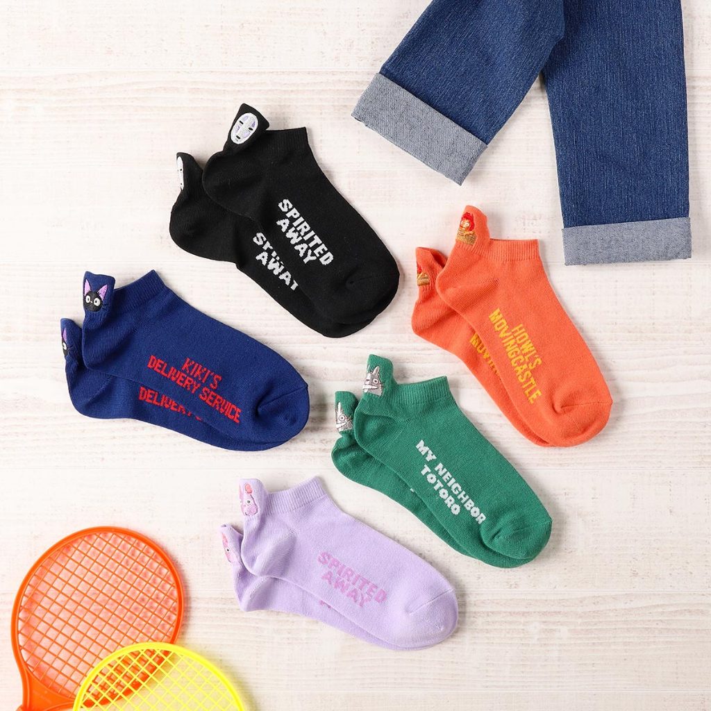 Ghibli Japan Heel Embroidery Sports Ankle Socks Hayao Miyazaki My ...