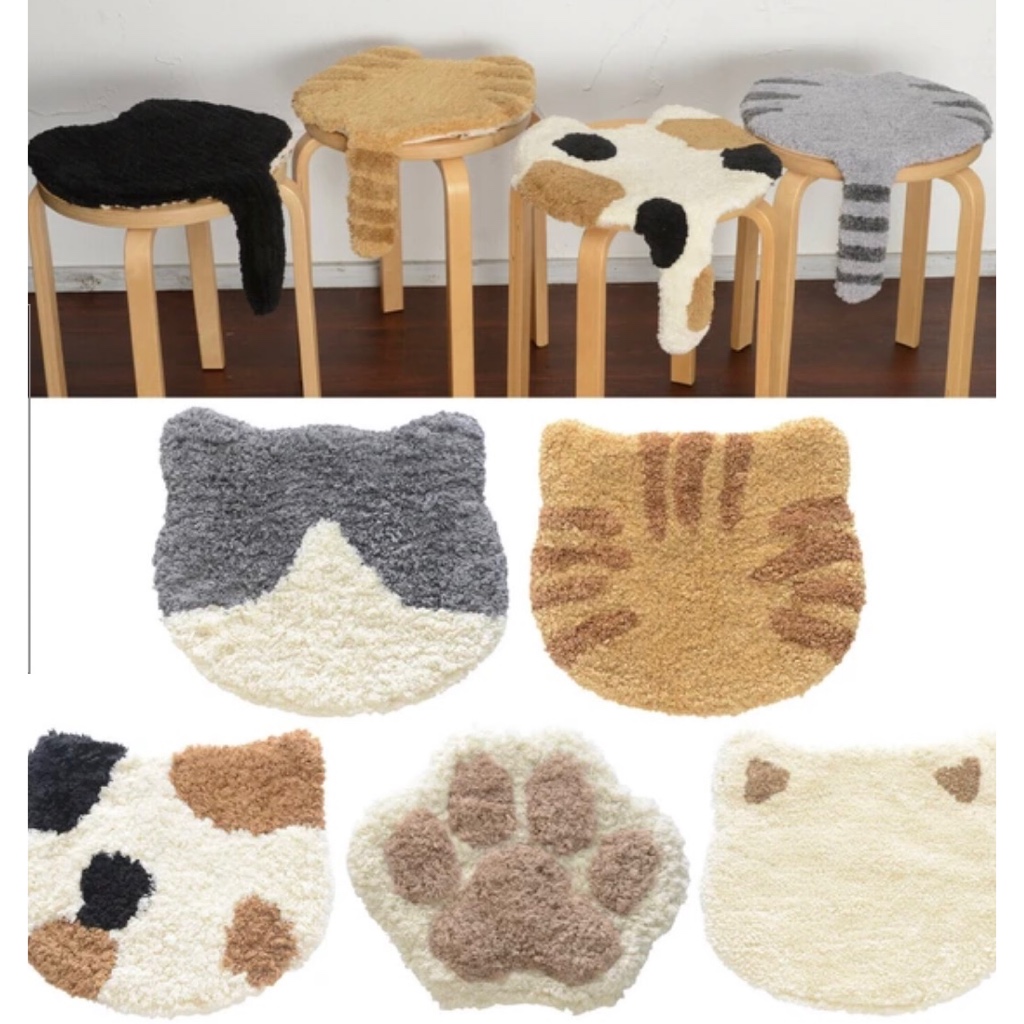 {Direct Delivery from Japan} Cat Back Shape Chair Cushion/Cushion ...