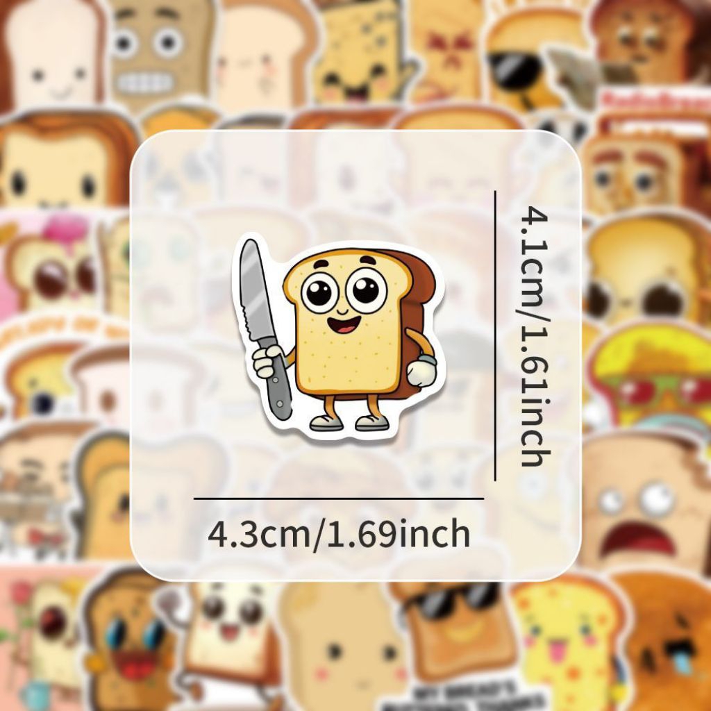 Waterproof Sticker Bread Thief (50 Sheets) | Shopee Singapore