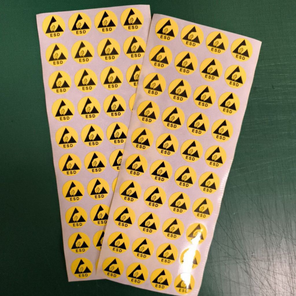 40 Sheets 15mm Large Size Anti-Static Label Stickers Anti-Static Label ...