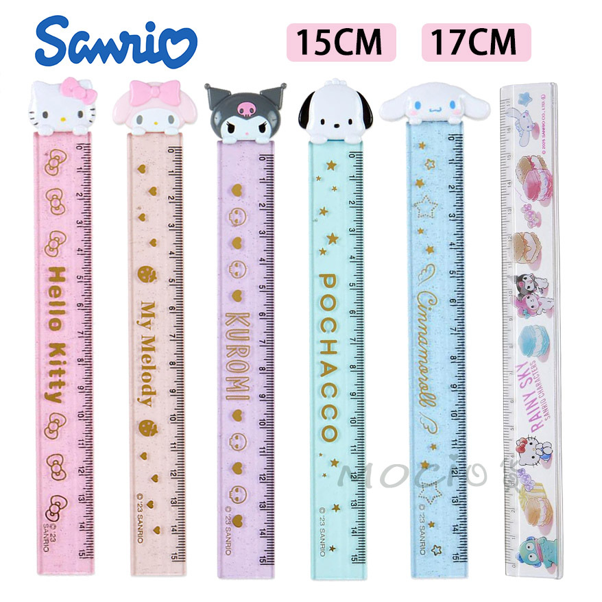Japan Sanrio Melody Big-Eared Dog Kuromi Doraemon Modeling Ruler 15cm ...