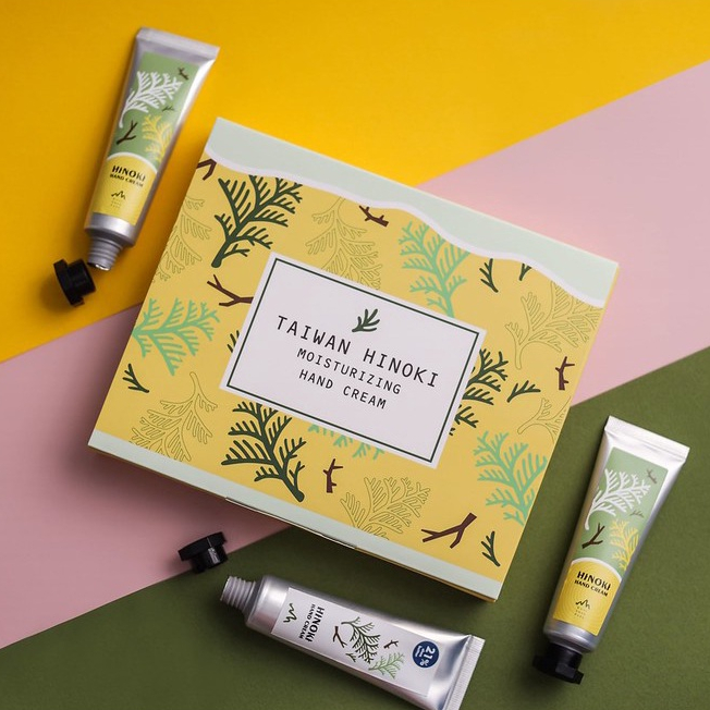 [Premium Wooden Tone] Cypress Hand Cream Gift Box-Moisturizing Repair ...