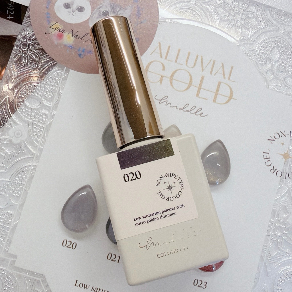 020 Ready Stock Single Bottle [Sand Gold Nail Polish Glue] [Middle ...