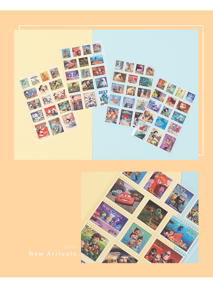 Disney Disney|Disney Gilding Stamp Stickers Mickey Pixar Princess Cars ...