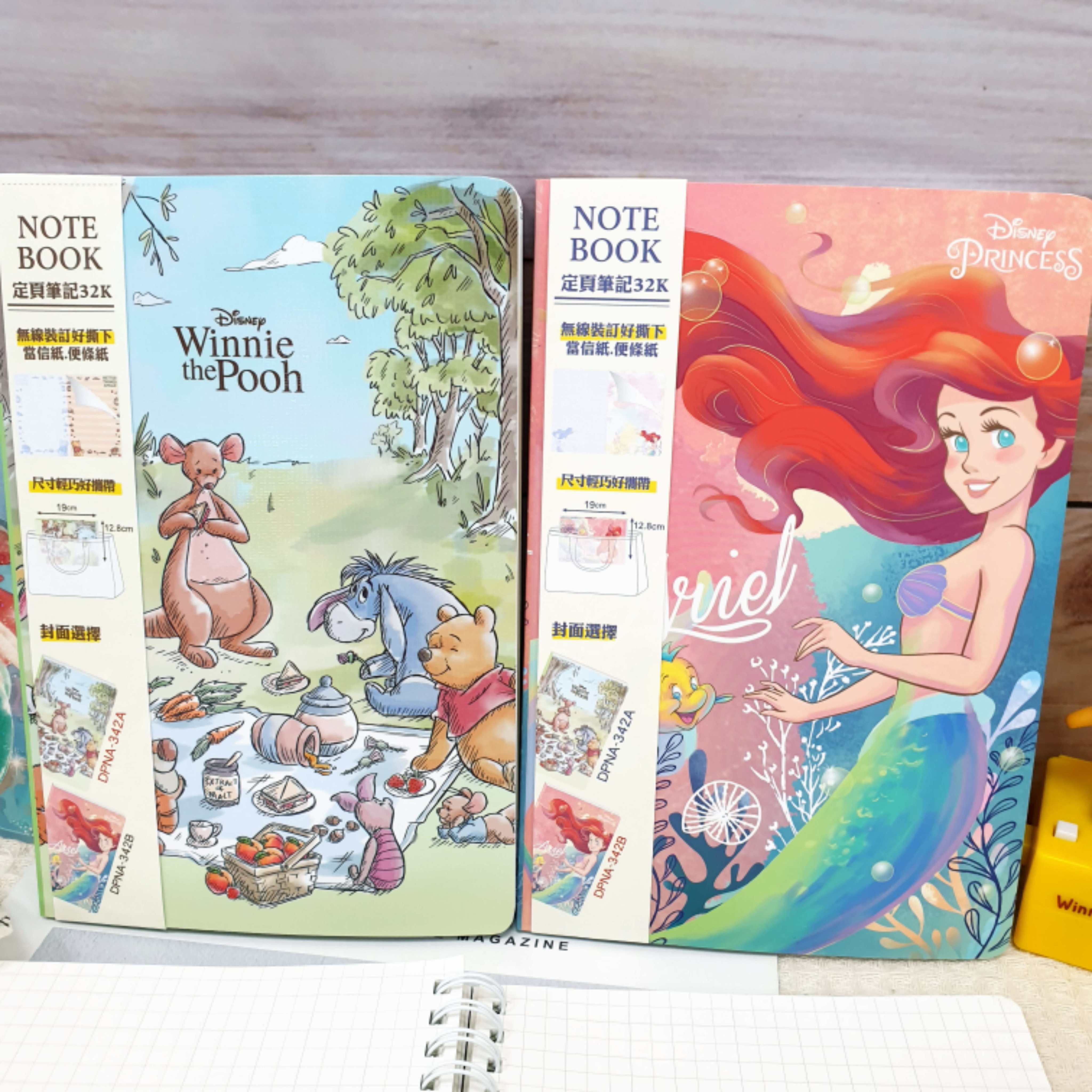 Disney 32k Fixed-Page Notebook Color Notes The Little Mermaid Notepad ...