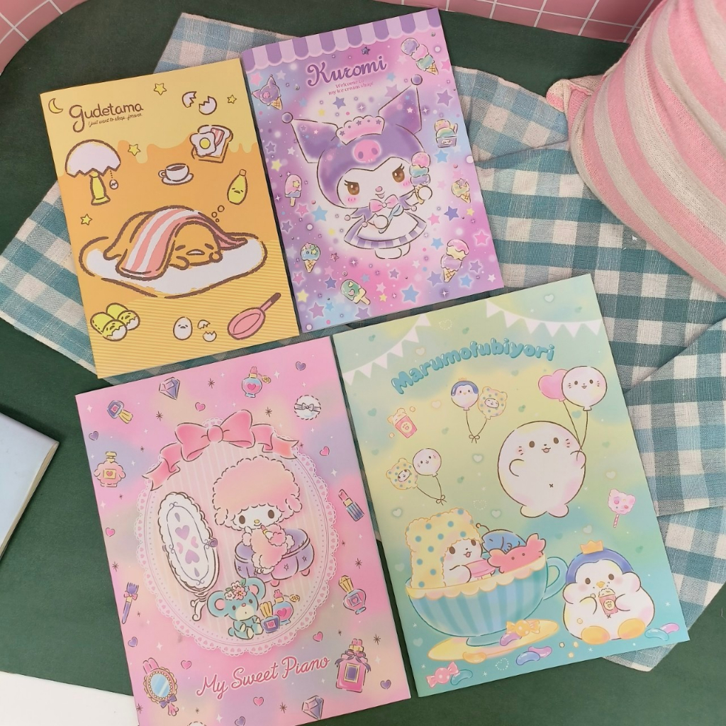 16K 25K Sanrio Sticker Book Storage Collection Kuromi Mop Bear Egg Yolk ...