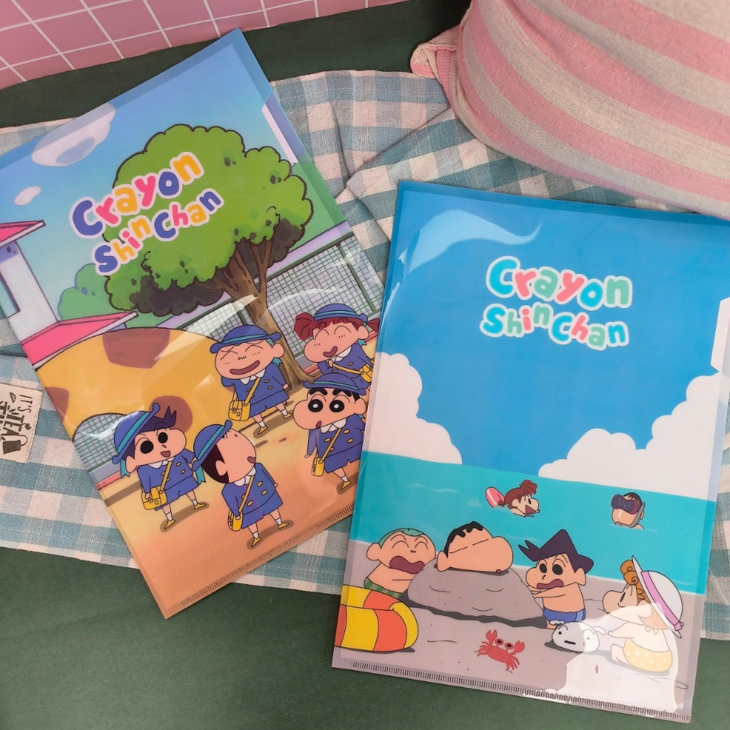 Crayon Shin-Chan A4 L-Shaped Folder Nohara Shinnosuke Stationery Space ...
