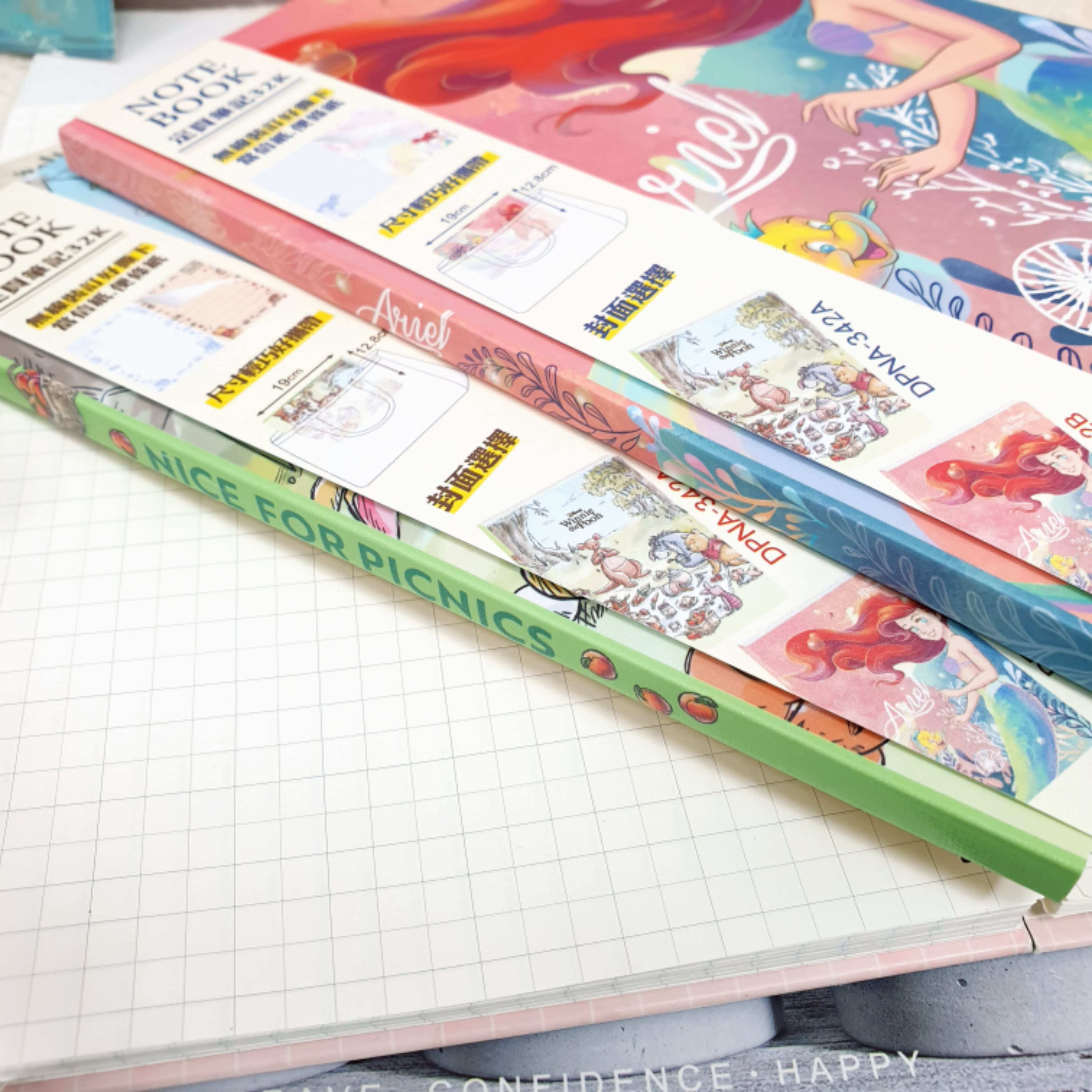 Disney 32k Fixed-Page Notebook Color Notes The Little Mermaid Notepad ...