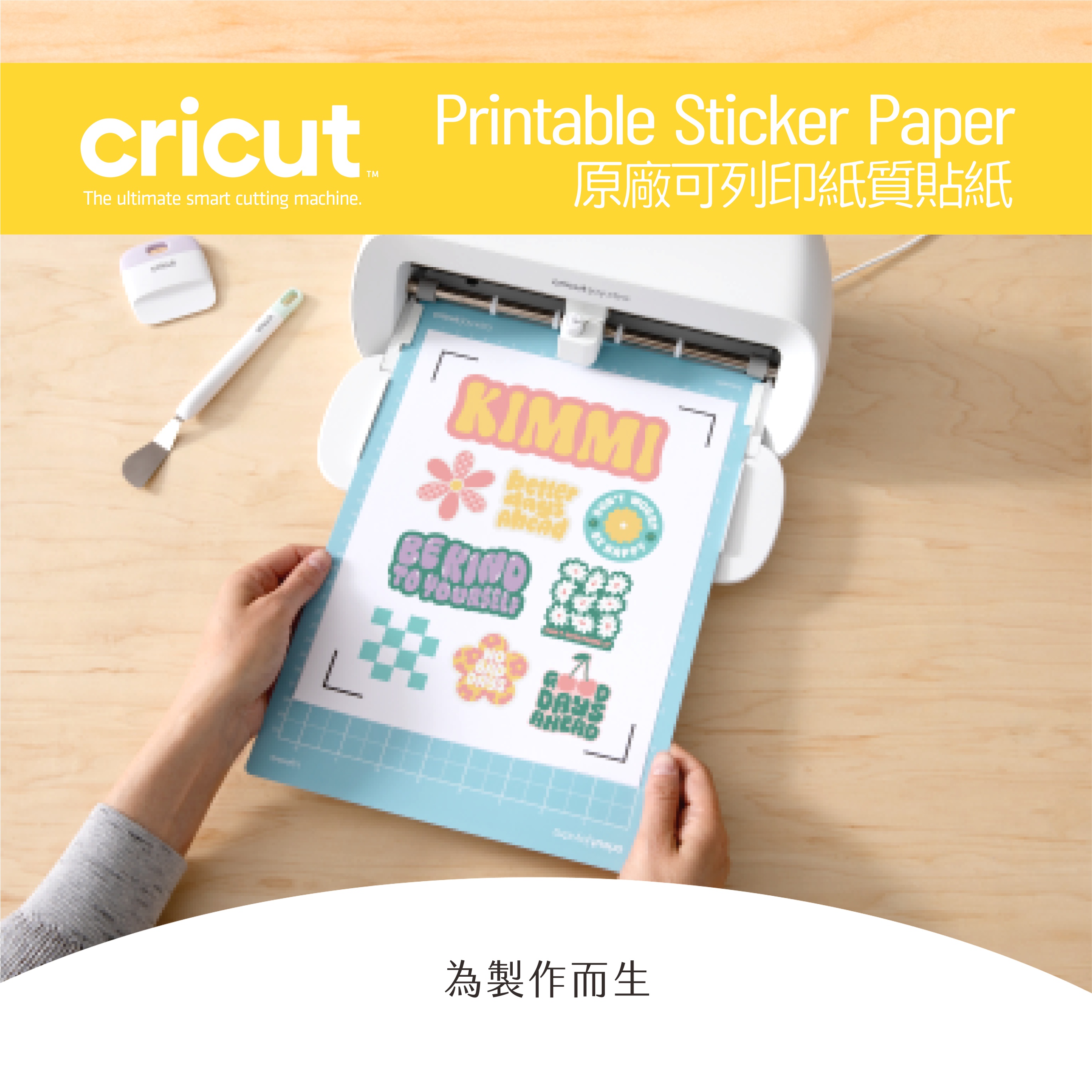 Cricut Printable Paper Sticker Sticker/White Single Sheet Retail