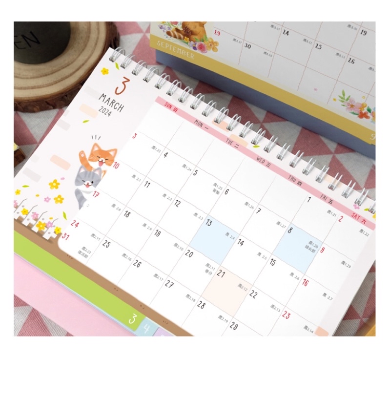2027 Desk Calendar Super Economical 25K Layered Desk Calendar Monthly ...