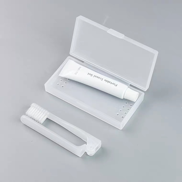 Toothbrush Toothpaste travel set Muji Style Storage Portable Folding ...
