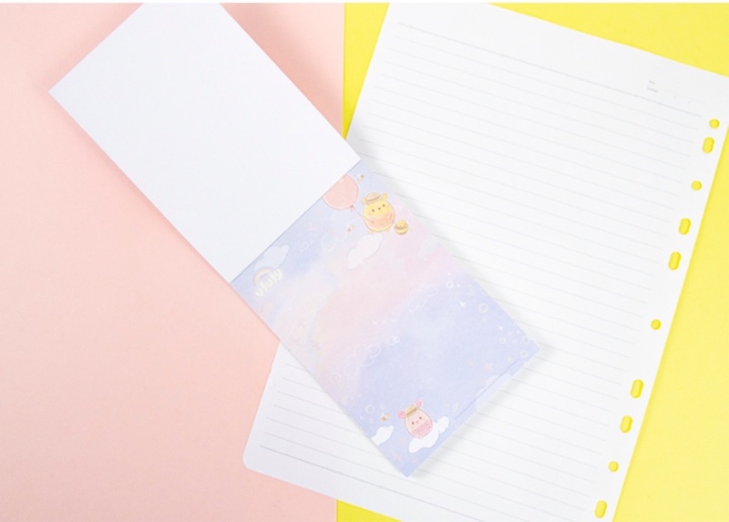 Disney Note Paper 50K Winnie The Pooh The Little Mermaid Cloud Notebook ...